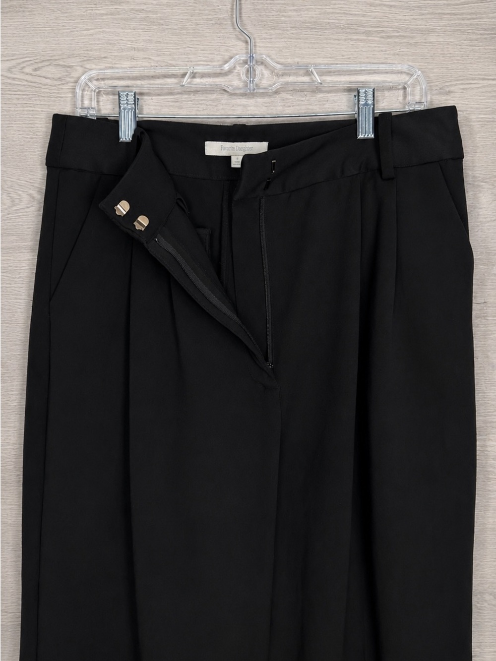 Favorite Daughter The Favorite Pant The Petite Pant High Waist Size 12 Black - Picture 9 of 15